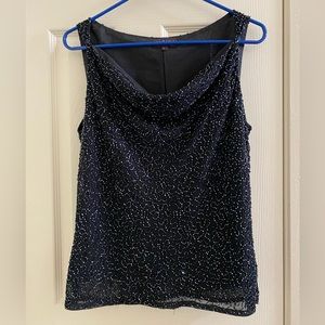 Black sparkly tank top